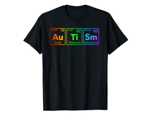 Autism Periodic Table T-Shirt