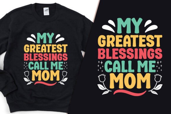 Call Me Mom Title Modern Tshirt Design