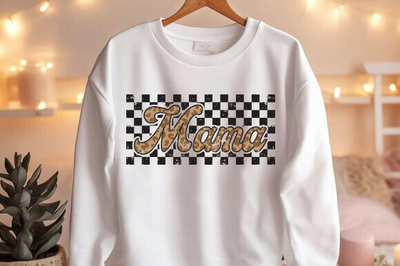 Checkered Mama: Trendy Mom Life SVG