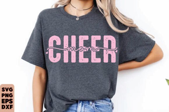 Cheer Mom Gift, Cheerleader Mama, SVG