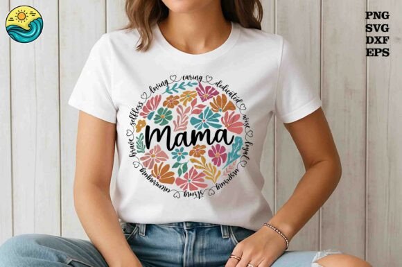Floral Mama Circle Quote SVG PNG: Real Embroidery Insights