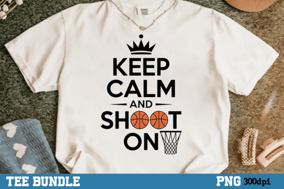 Keep Calm and Shoot on Basketball Shirt