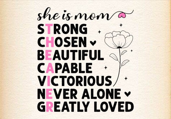 She is Mom Mothers Day Retro SVG PNG