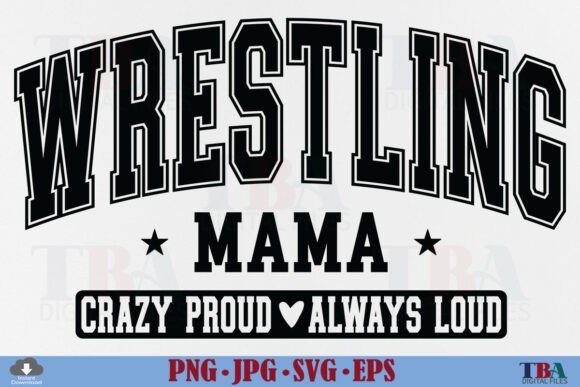 Wrestling Mama SVG, Funny Wrestling Mom